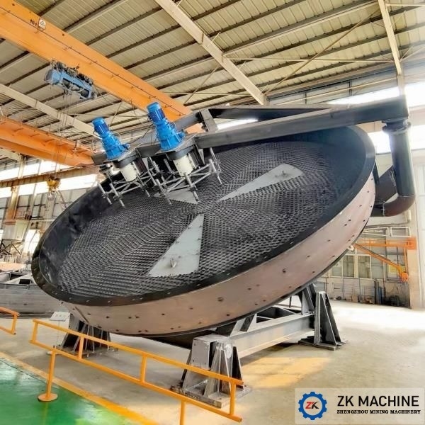 Pelletizzatore per dischi di argilla a colori personalizzati con velocità di rotazione 12-24 R/min