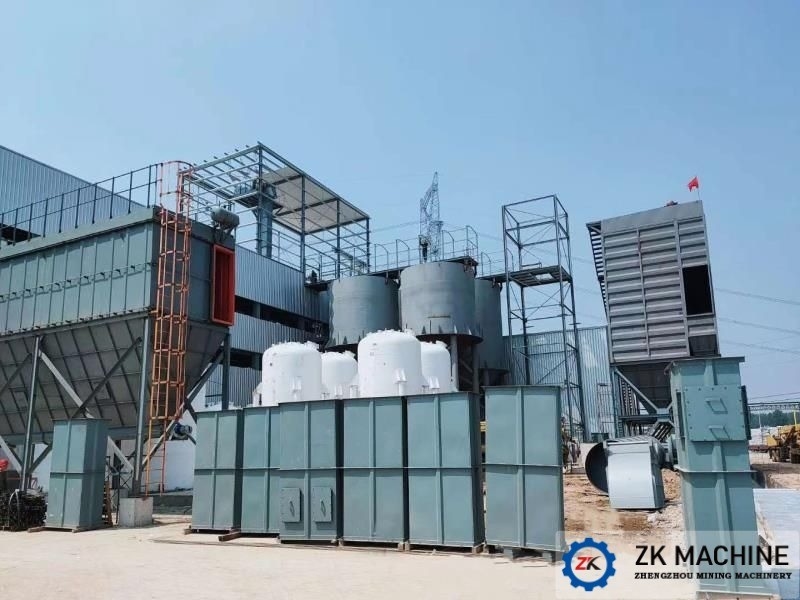 Fabbrica di macinatura a sfere per il trattamento delle scorie di alluminio con rivestimento in acciaio in lega di manganese e sfere di ceramica