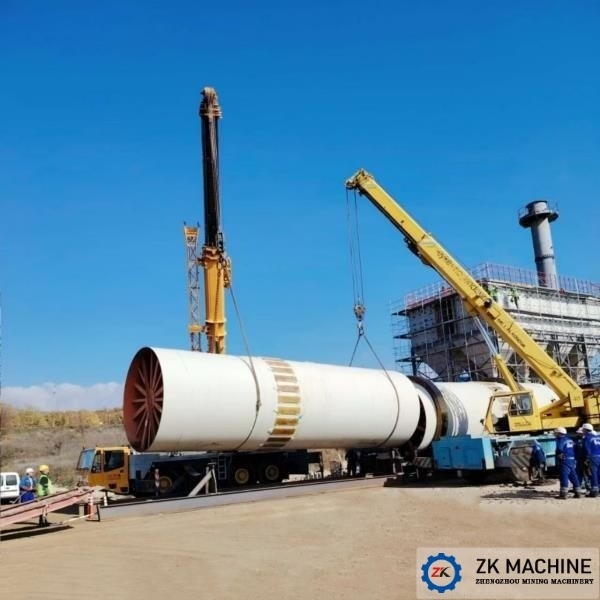 Asciugatrice industriale a rotazione da 2-46 t/h con sistema di controllo PLC per l'asciugatura dei minerali
